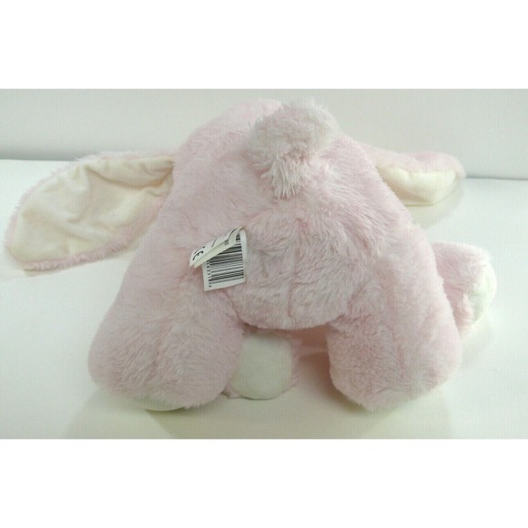 KellyToy Pink Bunny Rabbit Plush 12" plaid bow floppy ears - Picture 7 of 8